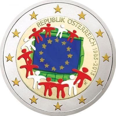 2 euro Autriche 2015 Drapeau Européen couleur 2 Eurocollection shop