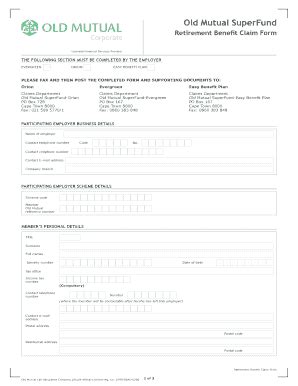 Fillable Online Old Mutual SuperFund Fax Email Print PdfFiller