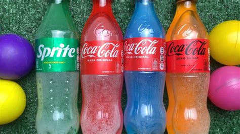 Experiment Mixing Of Fanta Sprite Balls Sodas Coca Cola Satisfying