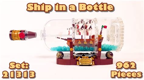 Lego Ideas Ship In A Bottle Unboxing And Speed Build The