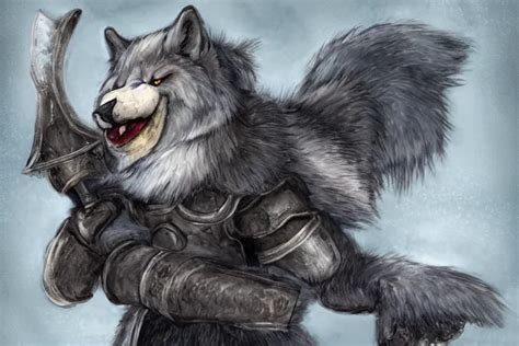 KREA Beloved Cute Dark Souls Character Great Grey Wolf Sif With A