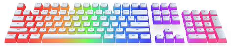 SPC Gear KC104 Pudding Onyx White DBL Shot PBT Keycaps Do Klawiatur