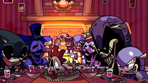 All Sonic Exe D Sides Characters Are Having Thanksgiving Dinner God