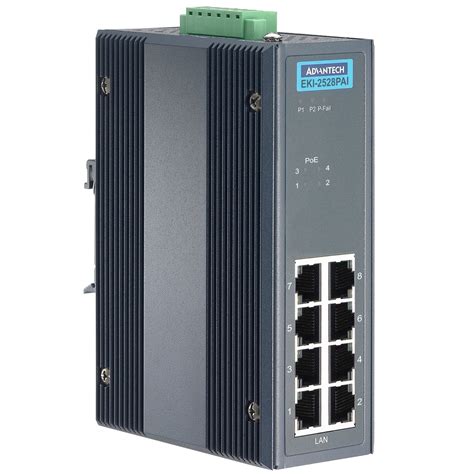 8 Port Industrial Poe Switch Grid Connect