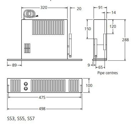 Smiths Ss5 Kitchen Plinth Heater Space Saver Under Cupboard Central