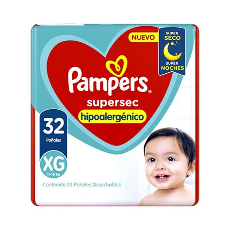 Pañal Pampers Supersec Xg 32u Vea