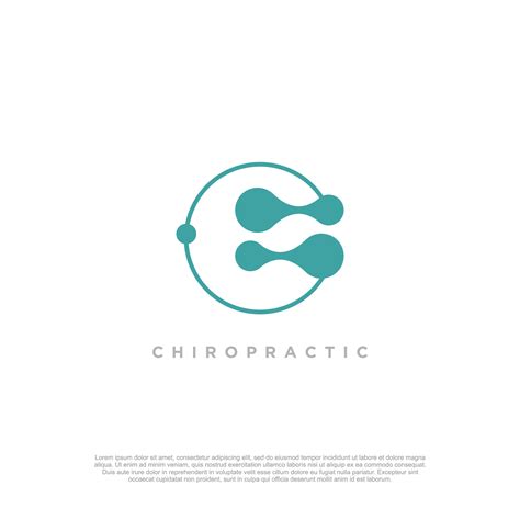 Chiropractic logo design idea for healthy 25748513 Vector Art at Vecteezy