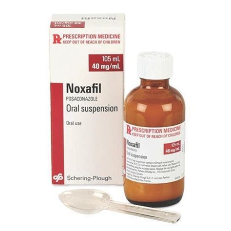 Noxafil Posaconazole Oral Suspension 105 ML Rs 14500 Bottle Asvin