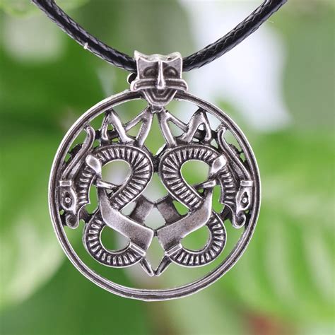 Langhong 1pcs Norse Vikings Amulet Pendant Necklace Viking Borre Style