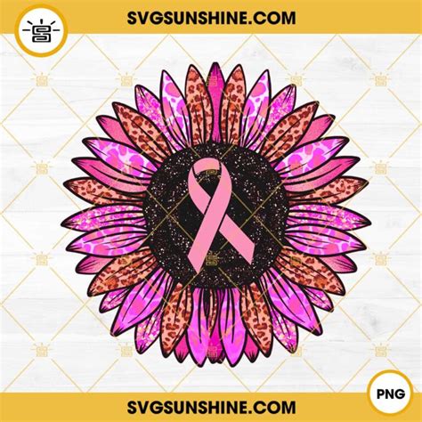 Breast Cancer Awareness Sunflower Png Design Cancer Awareness Png