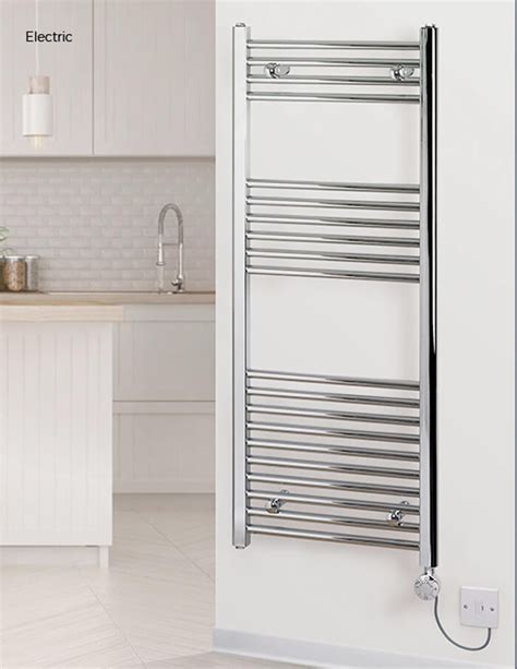 Mhs Rads Rails Aldgate Straight Chrome Towel Rail Nalch H