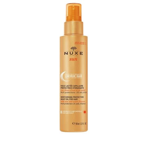 NUXE SUN HUILE LACTEE CAPILLAIRE PROTECTRICE HYDRATANTE CHEVEUX ET CUIR