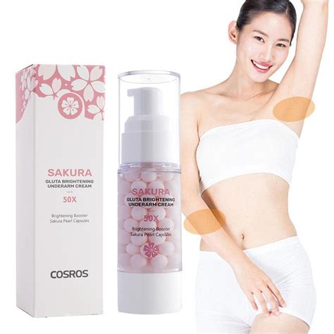 COSROS Sakura Underarm Whitening Cream Body Lotion Pearl Capsules