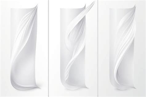 Premium Photo Eyecatching White Feather Flags Vertical Banners Stand Stand Out With Style