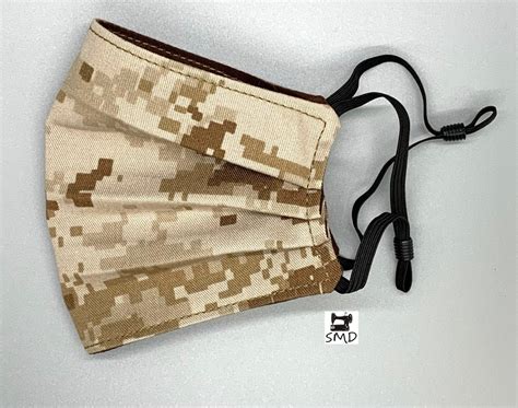 USMC Desert MARPAT Face Mask - Etsy