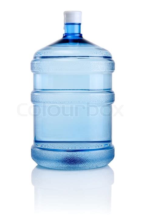 Big Flasche Wasser auf einem weißen Stock Bild Colourbox