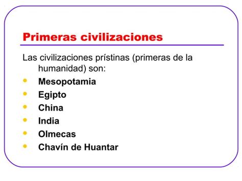 Prehistoria Y Primeras Civilizaciones PPT