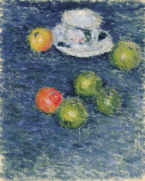 Stilleben Äpfel und Tasse Alexej von Jawlensky als Kunstdruck oder