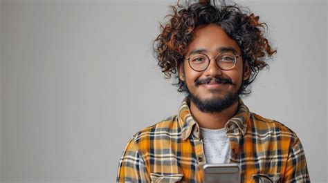 Premium Photo A Man Wearing Glasses And A Yellow Shirt