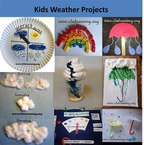 Kids Weather Projects Preschool Projects Pinterest Kid Weather