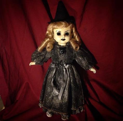 Old Fashioned Witch Blonde Hair Creepy Horror Doll By Christie