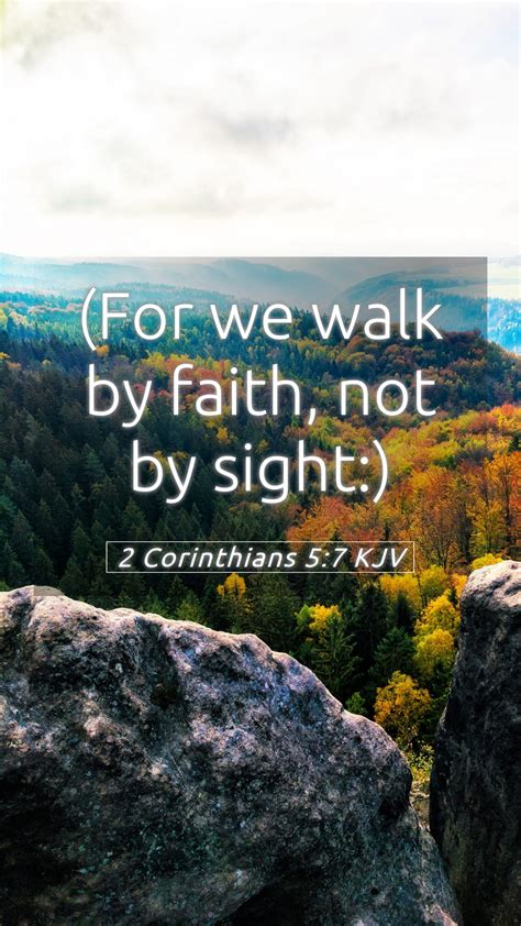 Corinthians Kjv Mobile Phone Wallpaper For We Walk By Faith