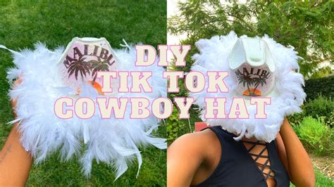 I Made The Viral Tik Tok Cowboy Hat Diy Vlog Youtube