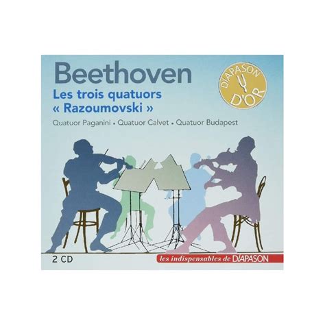 Beethoven Les Trois Quatuors Razoumovski Boutique Métronimo