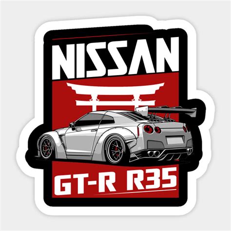 Nissan GTR R35, GT-R - Nissan Gtr - Sticker | TeePublic