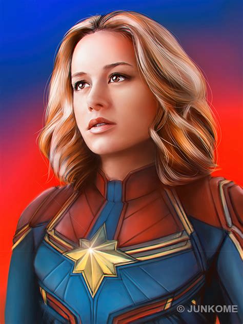 Captain Marvel / Brie Larson by junkome on DeviantArt