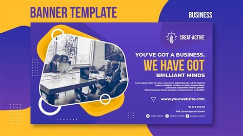 Business Banner Template with Photo - Free PSD Template - HD Stock Images