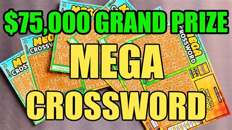 Let S Get A Mega Payout Doing Crosswords Mega Crossword Scratch