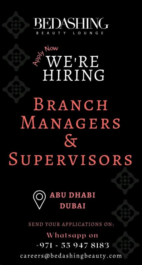 Bedashing Beauty Lounge Careers In UAE Latest Job Opening 2024