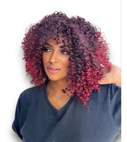 Peruca Wig Fibra Premium Afro Cacheada Identica Ao Humano Frete Gr Tis