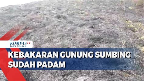 Kebakaran Di Lereng Gunung Sumbing Sudah Padam Youtube