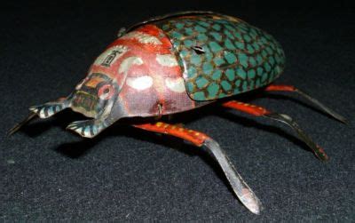 Vintage Wind Up Tin German Lehmann Beetle Toy NR Antique Price Guide