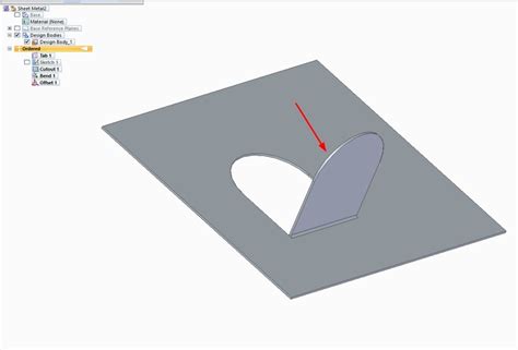 Sheet Metal - Create une internal flange