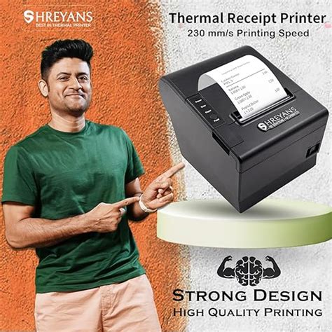 SHREYANS 80mm Thermal Receipt Printer With Auto Cutter Compatible With