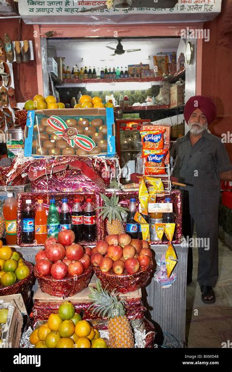 Johari Bazaar Fruit Stall Jaipur Rajasthan India Stock Photo Alamy