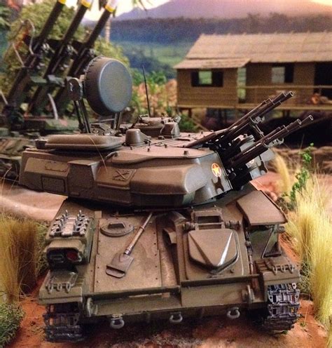 Zsu M Air Defense System W Motor Rifle Troops Plastic Model