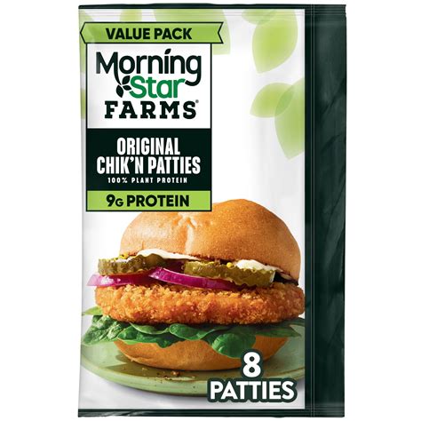 MorningStar Farms Original Meatless Chicken Patties 20 Oz 8 Count