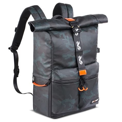 K F Concept K F Concept Rolltop Kamera Rucksack für DSLR Kamera und 15