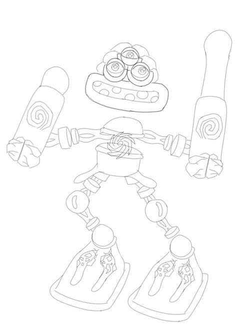 Rare Wubbox Coloring Page