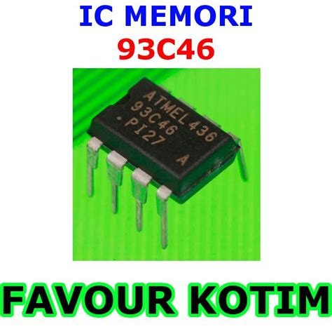 Jual ATMEL 93C46 AT93C46 128X8 1K SERIAL CMOS EEPROM DIP 8 IC BC01