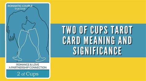 Two Of Cups Tarot Card Meaning Minor Arcana