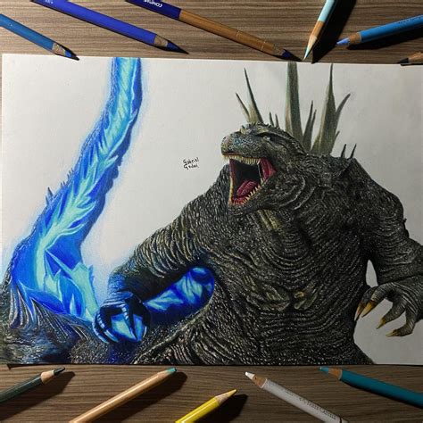 My Pencil Drawing Of Godzilla Minus One Rmonsterverse