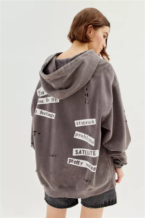 Sex Pistols Anarchy Oversized Hoodie Sweatshirt Urban Outfitters