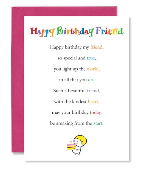 Happy Birthday Friend Poems