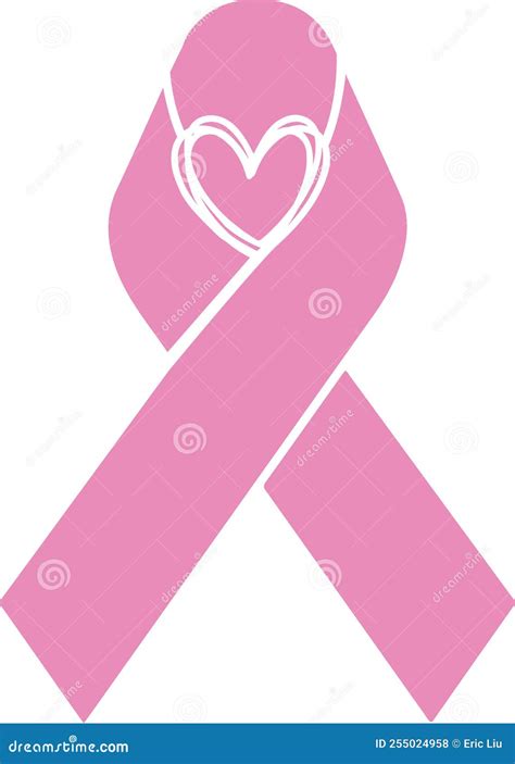 Cancer Ribbon With Heart Cancer Awareness Survivor Stock Vector Illustration Of Element