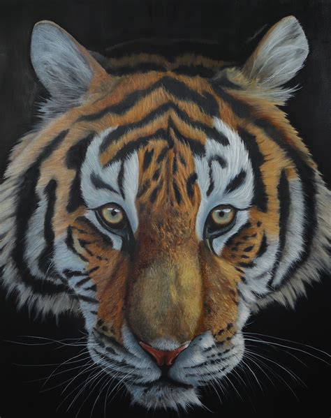 Tiger Oil Painting 24x30 Gmammanoart